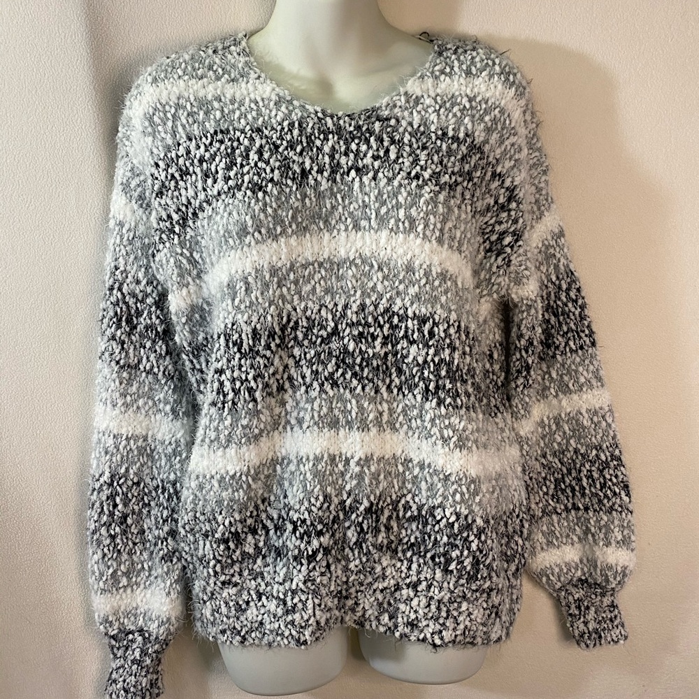 Knox Rose Super Soft Sweater with Stripes